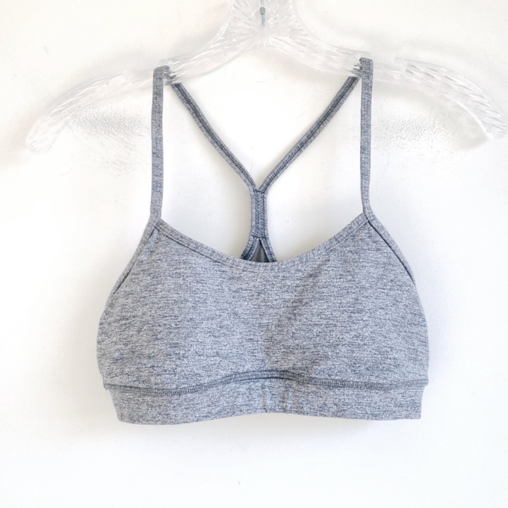 Lululemon Flow Y Bra IV Heathered Grey